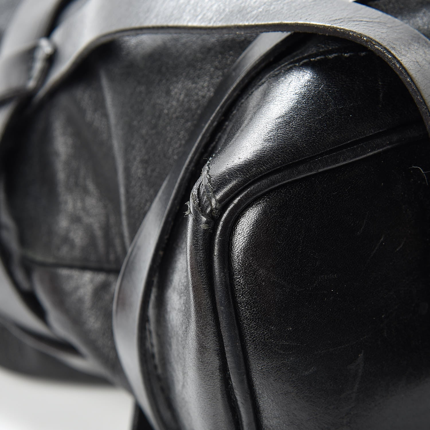 Burberry Soft Lambskin Bridle Calfskin Medium Gosford Hobo Black 12 of 19