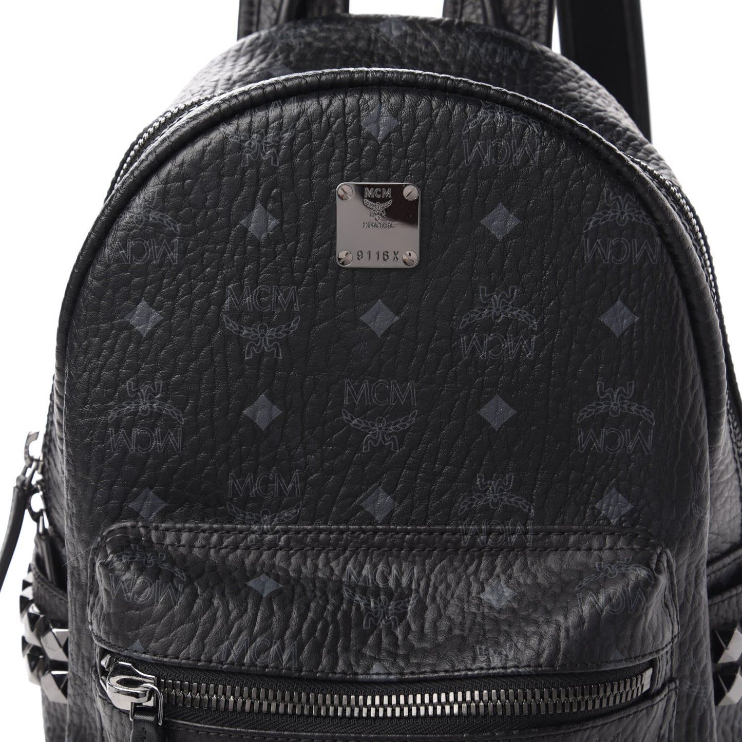 Visetos Small Side Stud Stark Backpack Black