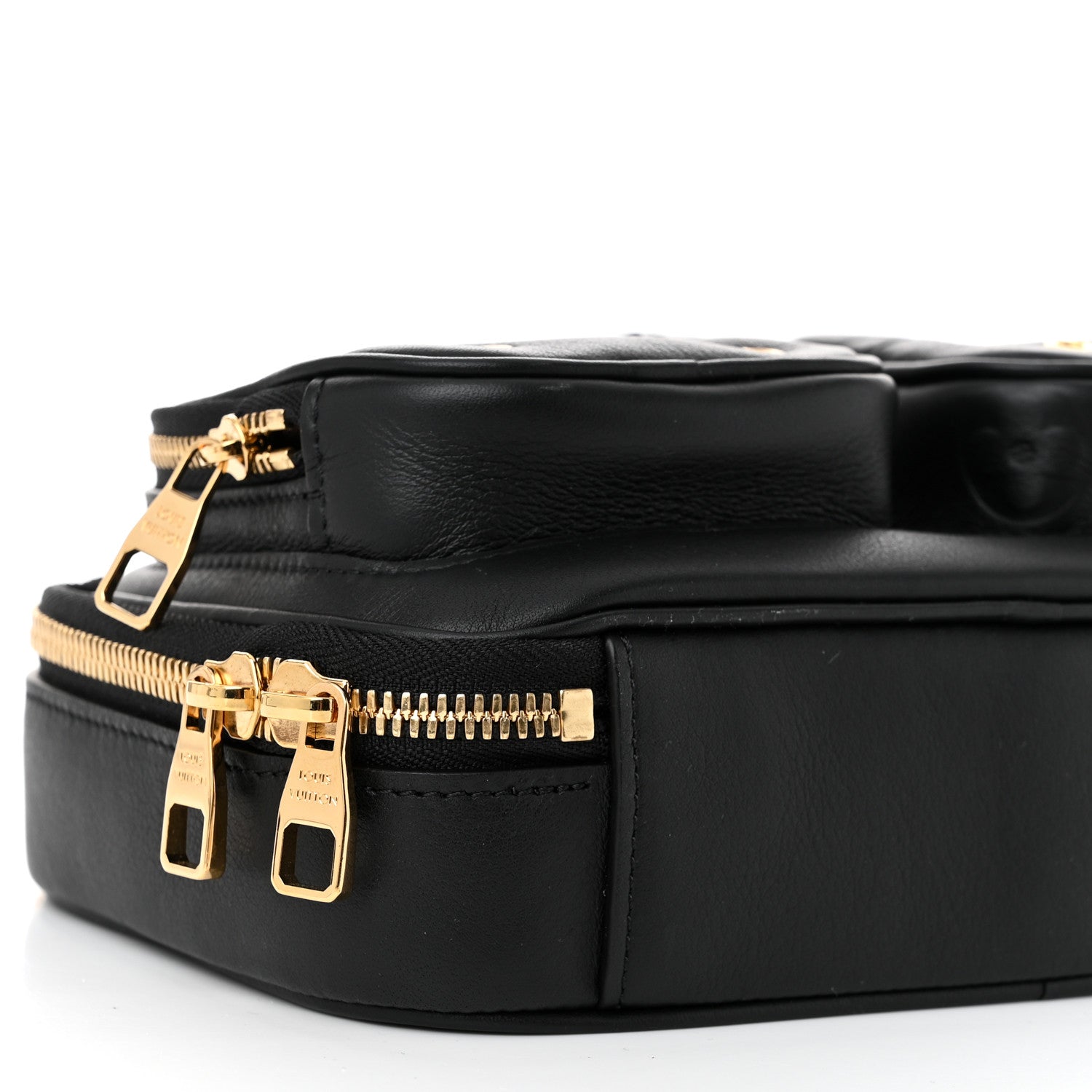 Louis Vuitton Calfskin Monogram Embossed Utility Crossbody Black 8 of 9