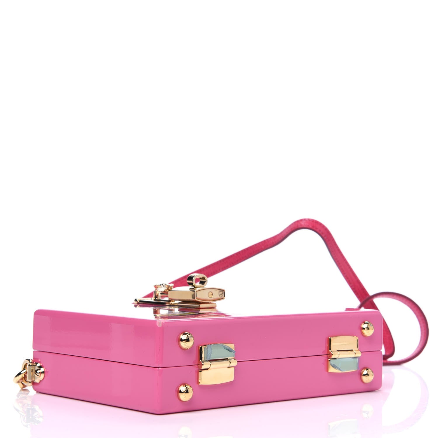 Dolce & Gabbana Acrylic Soup Can Printed Box Crossbody Bag Fucshia 3 of 9