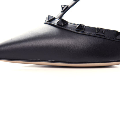 Valentino Garavani Nappa Rockstud Ankle Strap Low Heel Pumps 36.5 Black 13 of 13