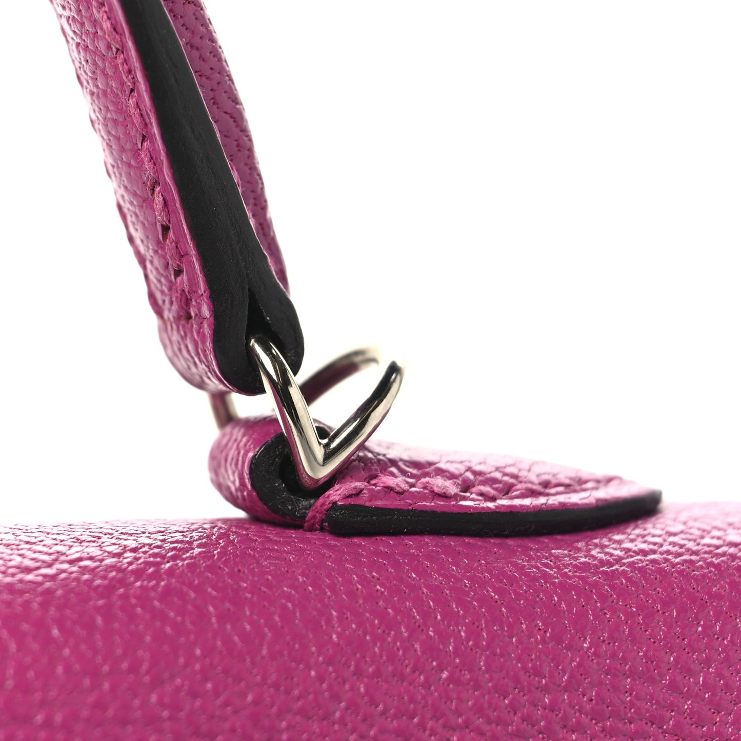 Chevre Mysore Mini Kelly Sellier 20 Rose Pourpre