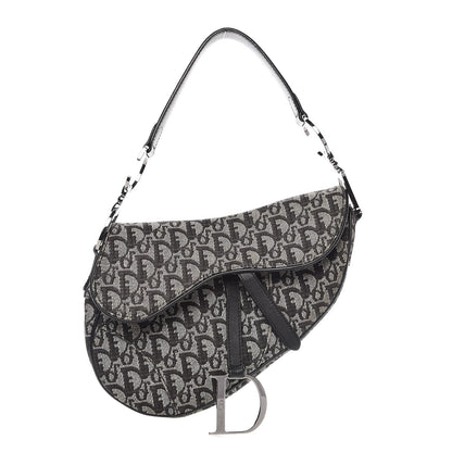 Christian Dior Monogram Saddle Bag Black 1 of 8