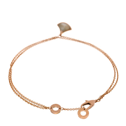 Bulgari 18K Rose Gold Mother of Pearl Divas' Dream Bracelet ML 2 of 4