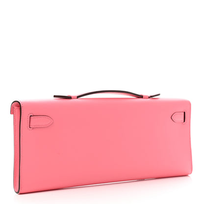 Hermes Swift Kelly Cut Clutch Pochette Rose D'Ete 3 of 9