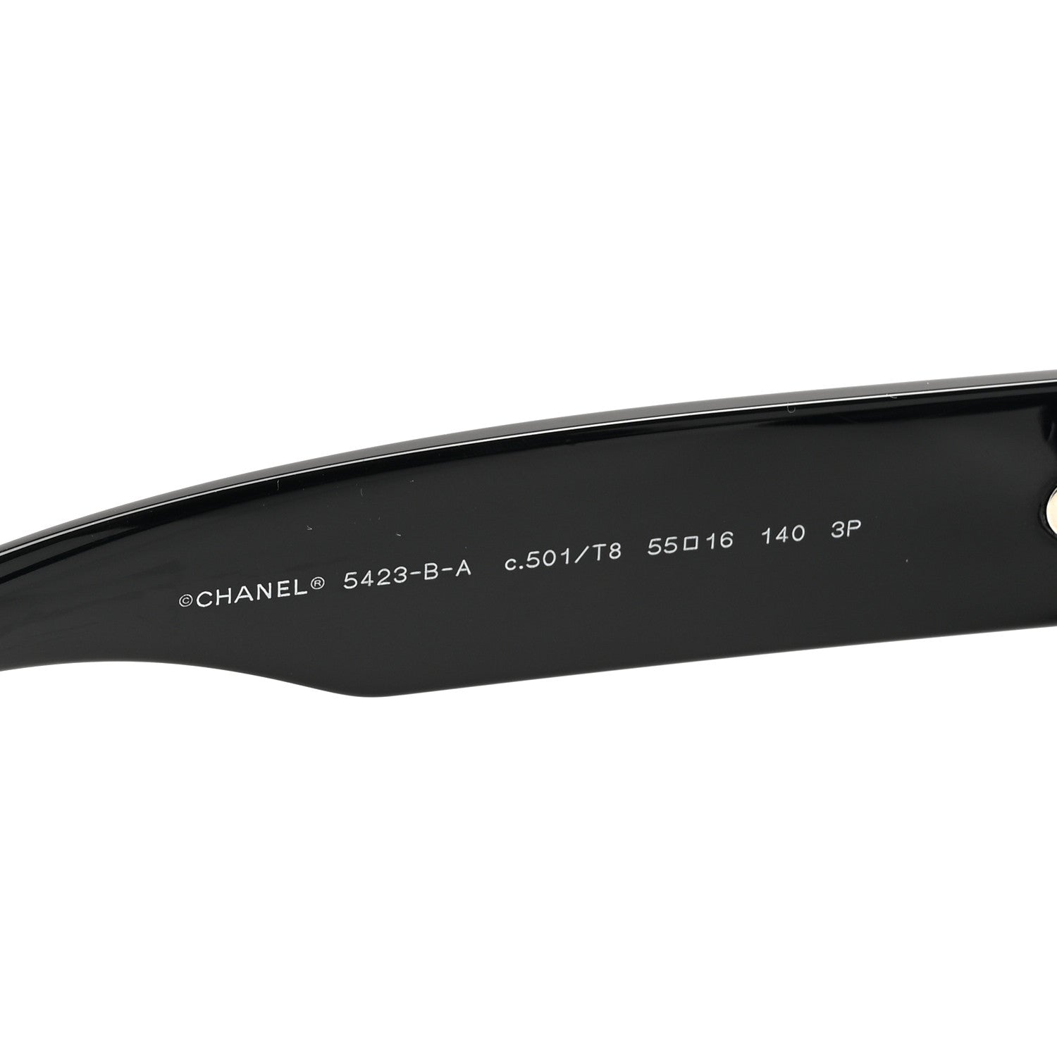 Chanel Resin Polarized Sunglasses 5423-B-A Black 5 of 8