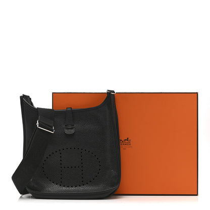 Hermes Taurillon Clemence Evelyne III PM Black 11 of 11