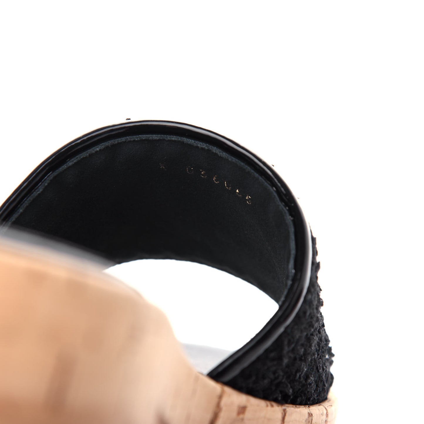 Tweed Cork CC Mule Sandal 40 Black