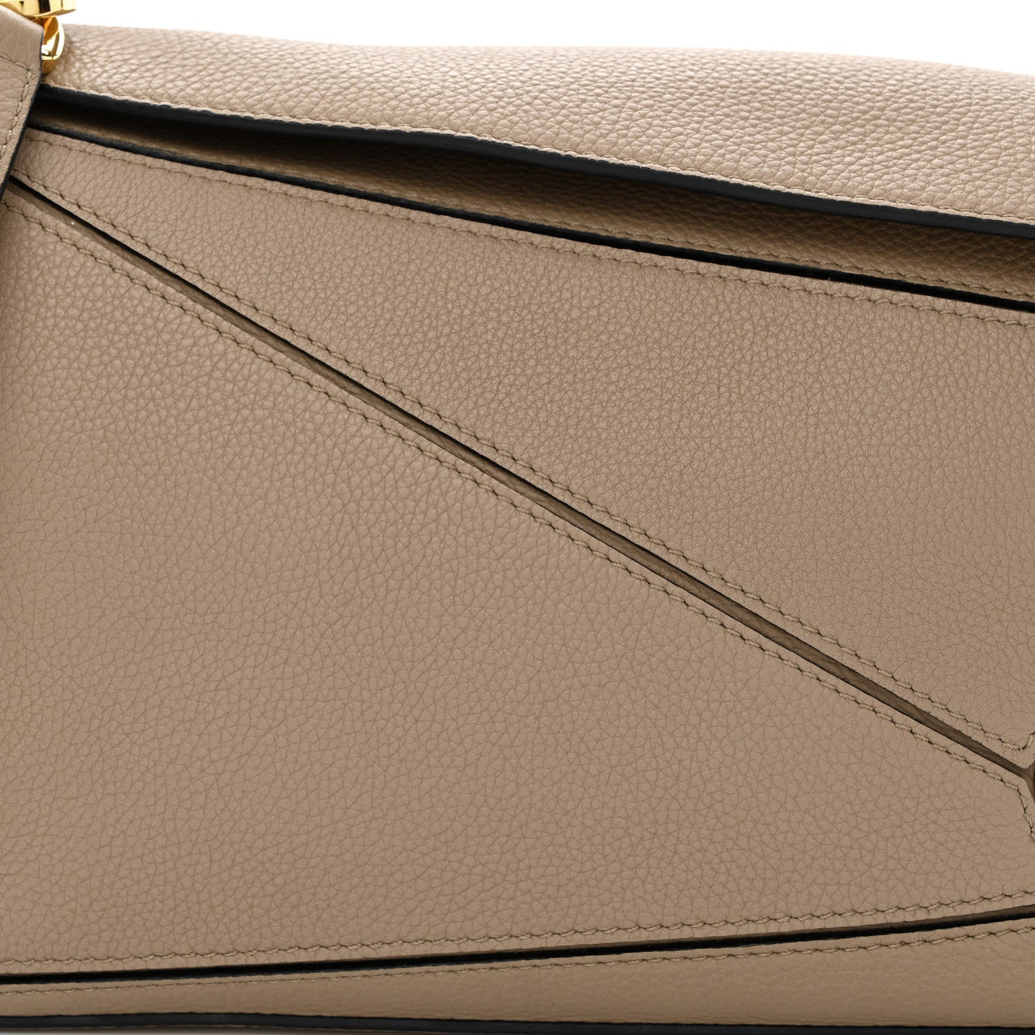 Loewe Grained Calfskin Small Puzzle Bag Sand 8 of 10
