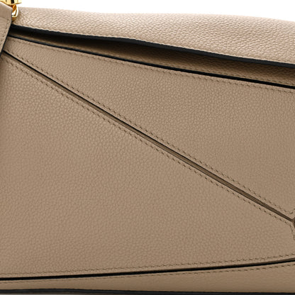 Loewe Grained Calfskin Small Puzzle Bag Sand 8 of 10