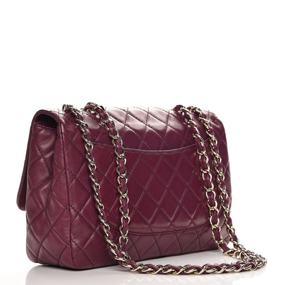 Chanel Lambskin Quilted Jumbo Single Flap Purple 3 of 7