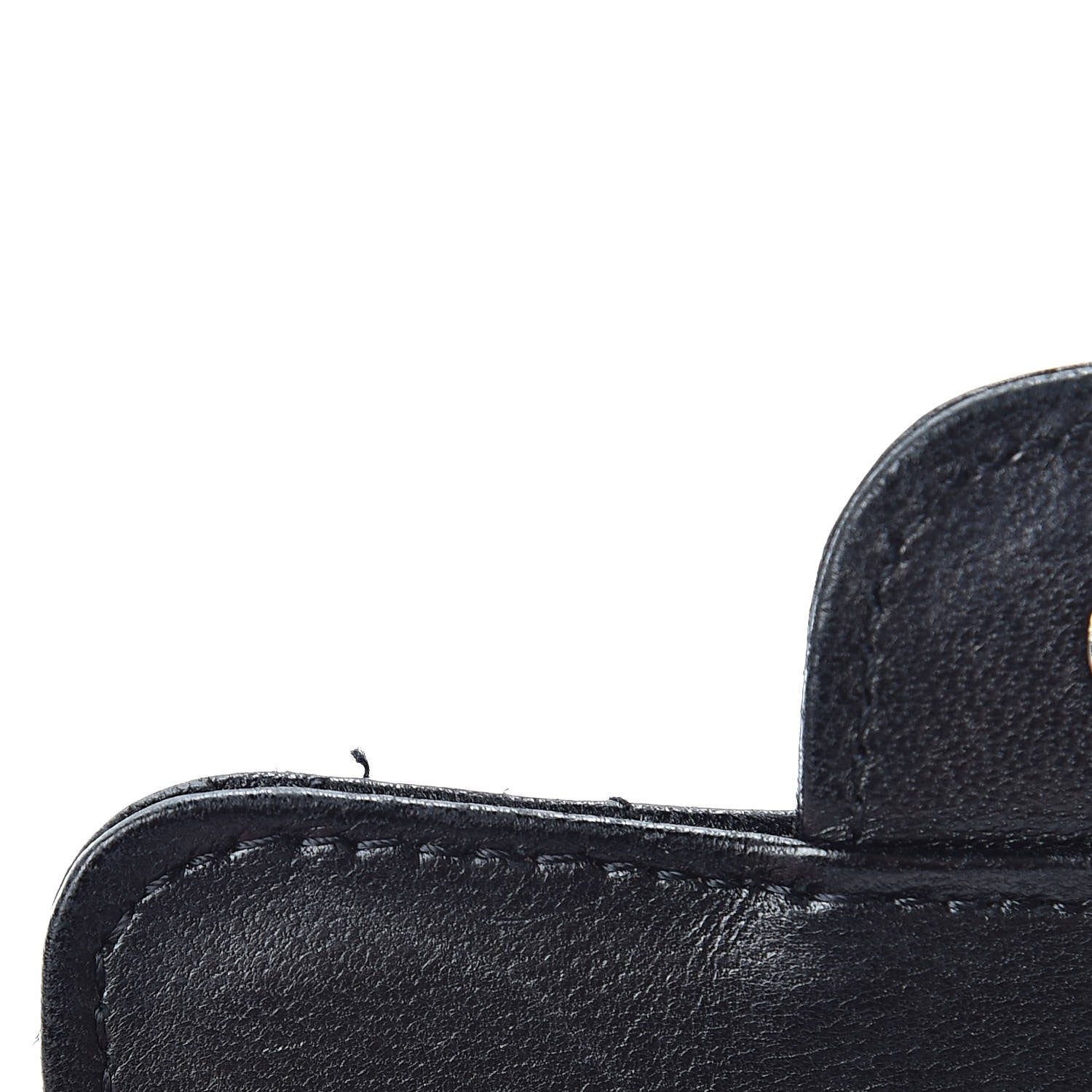 Chanel Lambskin Quilted Flap Card Holder Wallet Black 10 of 15