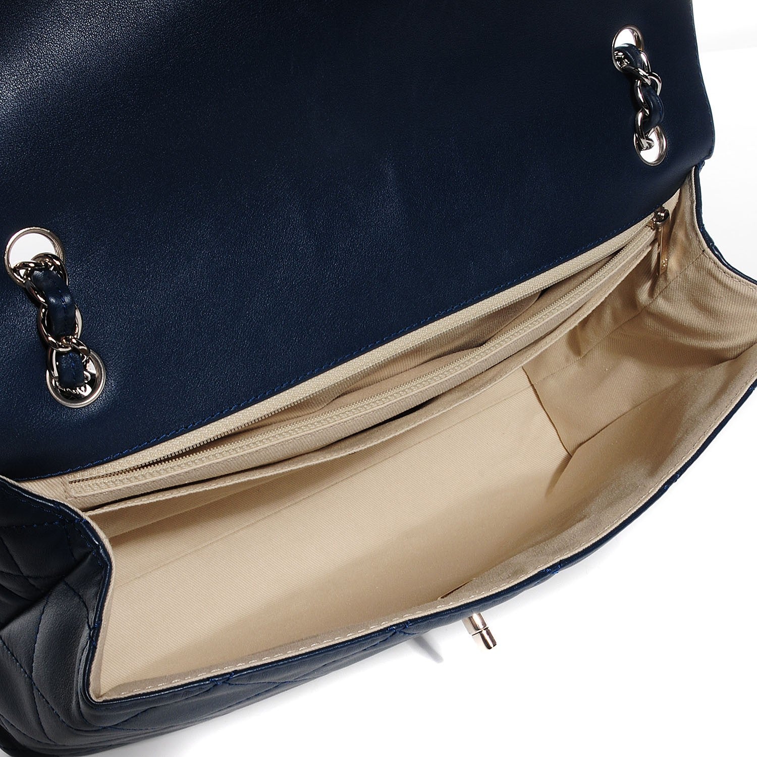 Chanel Calfskin Quilted In the Business Flap Dark Blue 5 of 9