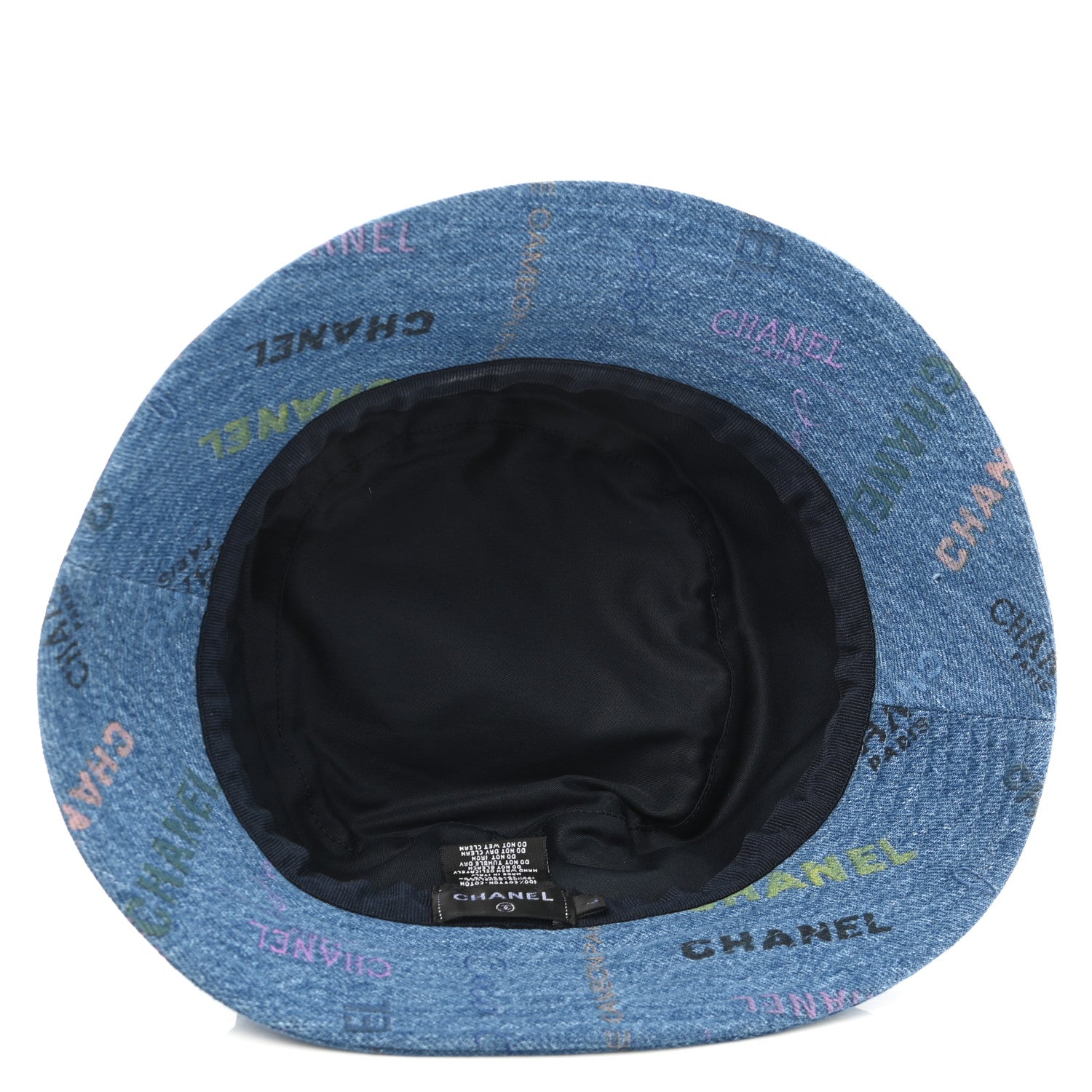 Chanel Denim Mood Cloche Bucket Hat L Blue 7 of 9