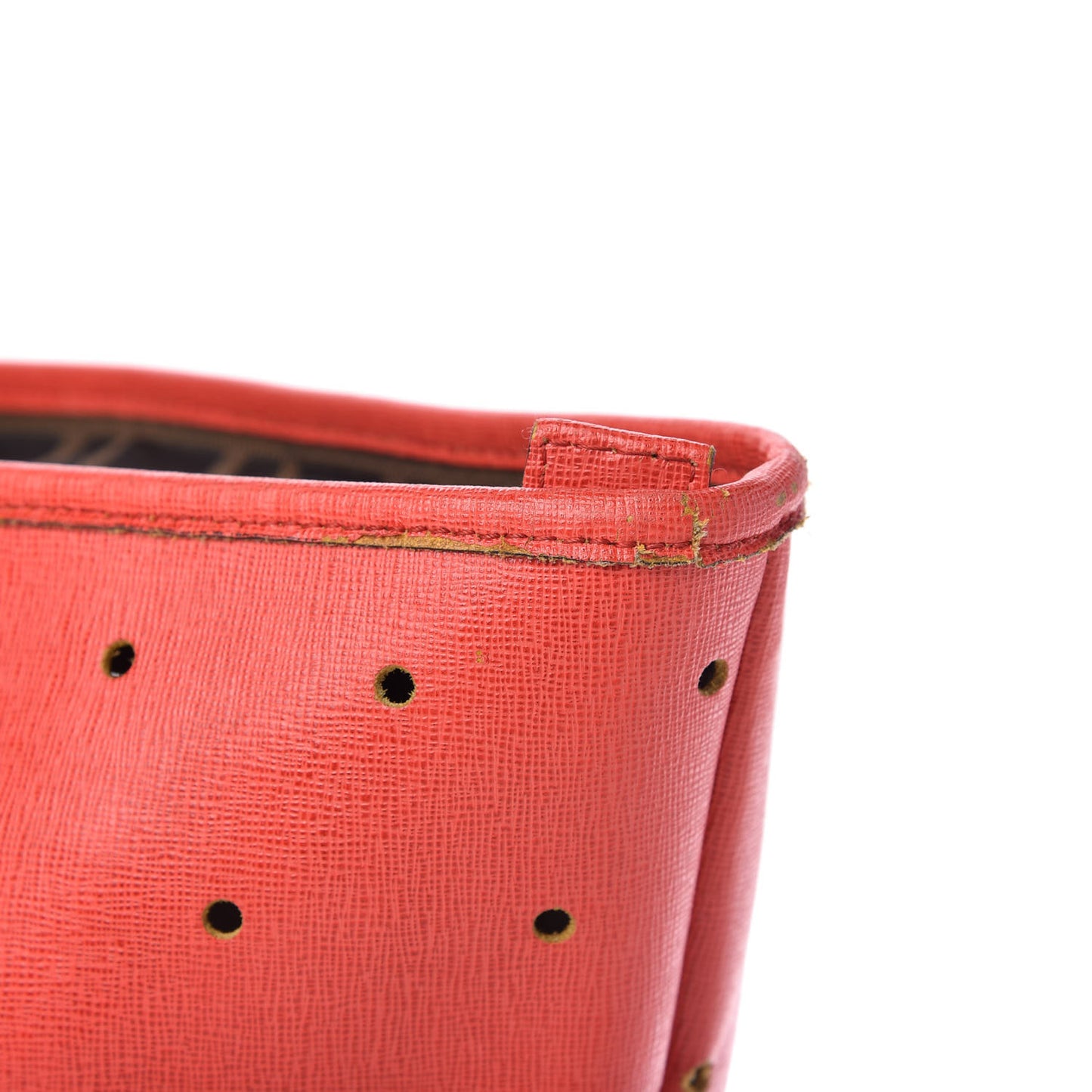 Vitello Elite Perforated Roll Tote Papavero