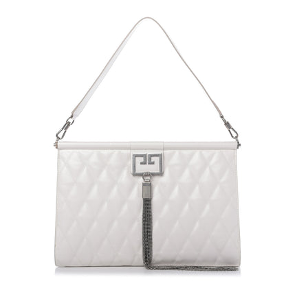 Givenchy Goatskin Quilted Large Gem Bag White 1 of 8