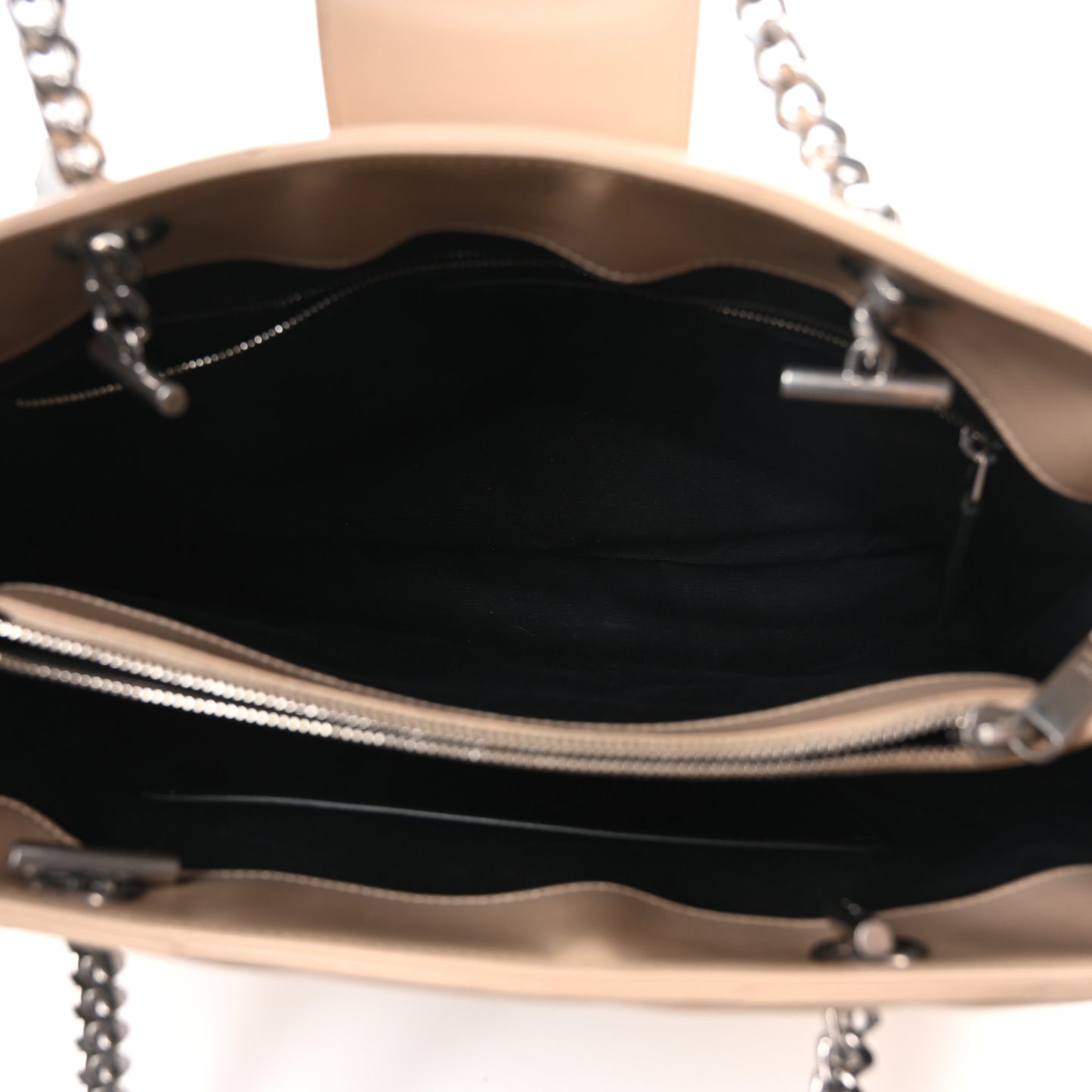 Calfskin Y Quilted Monogram Large Loulou Shopper Nude Powder