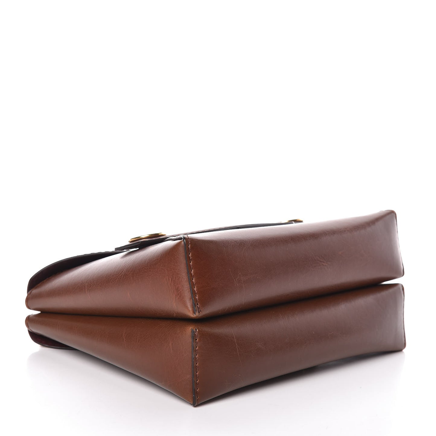 Eco Alter Nappa Small Popper Shoulder Bag Cognac
