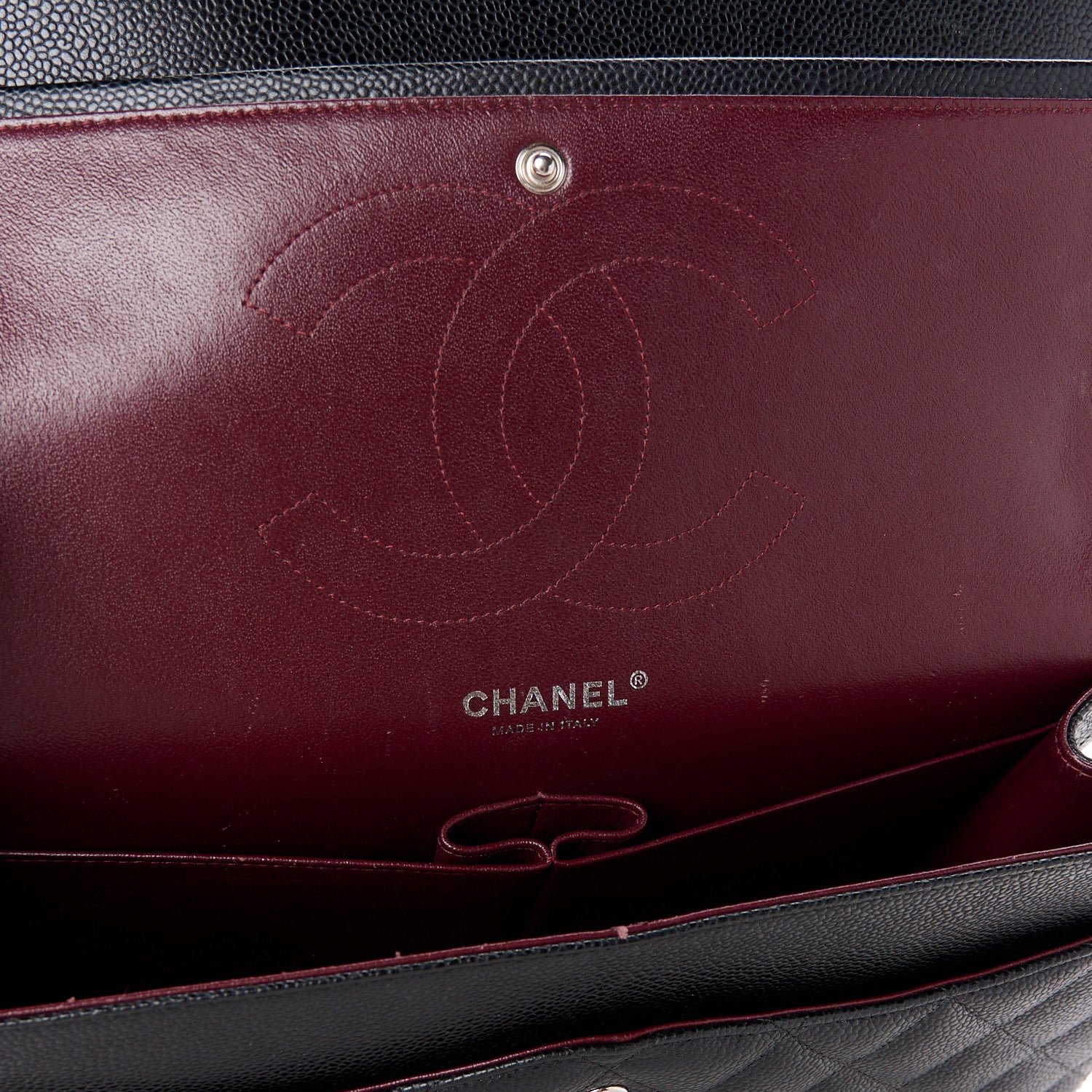 Chanel Caviar Quilted Jumbo Double Flap Black 6 of 12