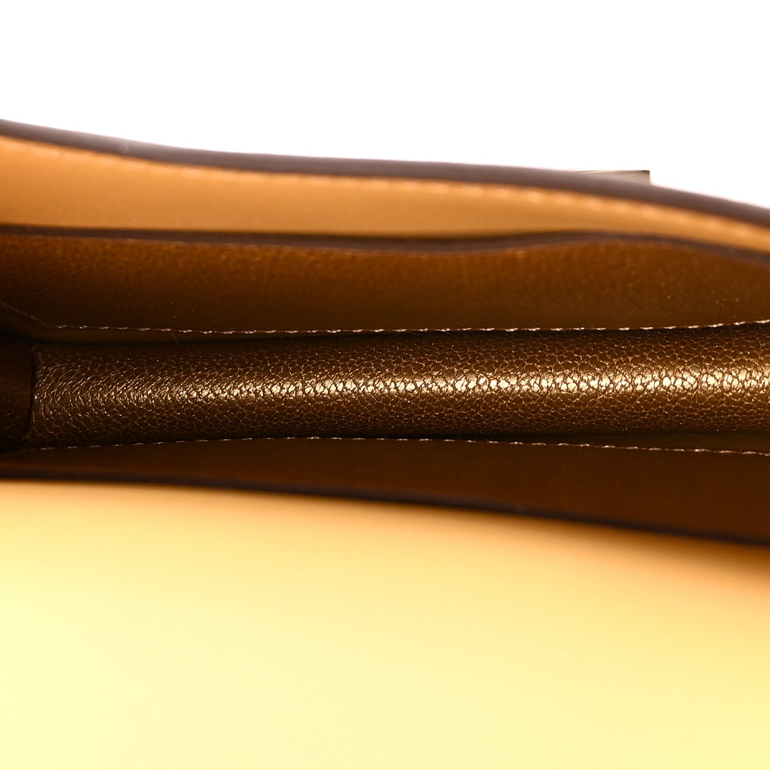 Hermes Metallic Chevre Chamkilight Constance Slim Wallet Dore 6 of 10