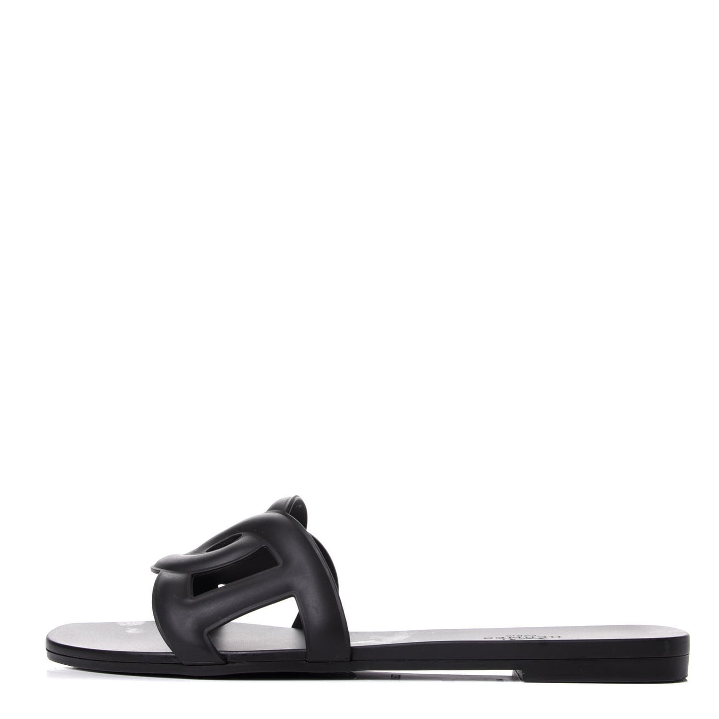 Rubber Aloha Sandals 39 Black