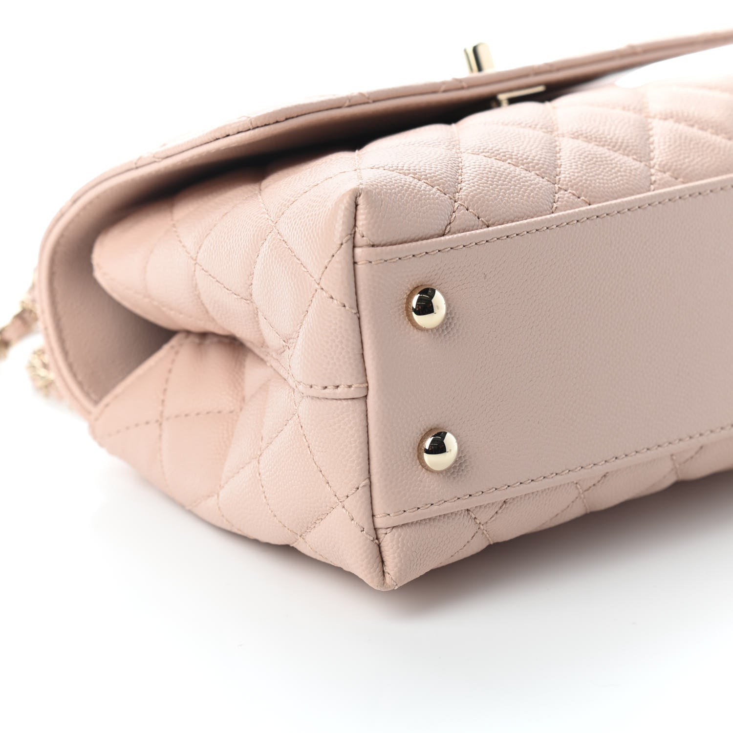 Chanel Caviar Quilted Mini Coco Handle Flap Light Pink 6 of 7