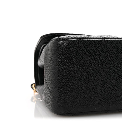 Chanel Caviar Quilted Jumbo Double Flap Black 9 of 10