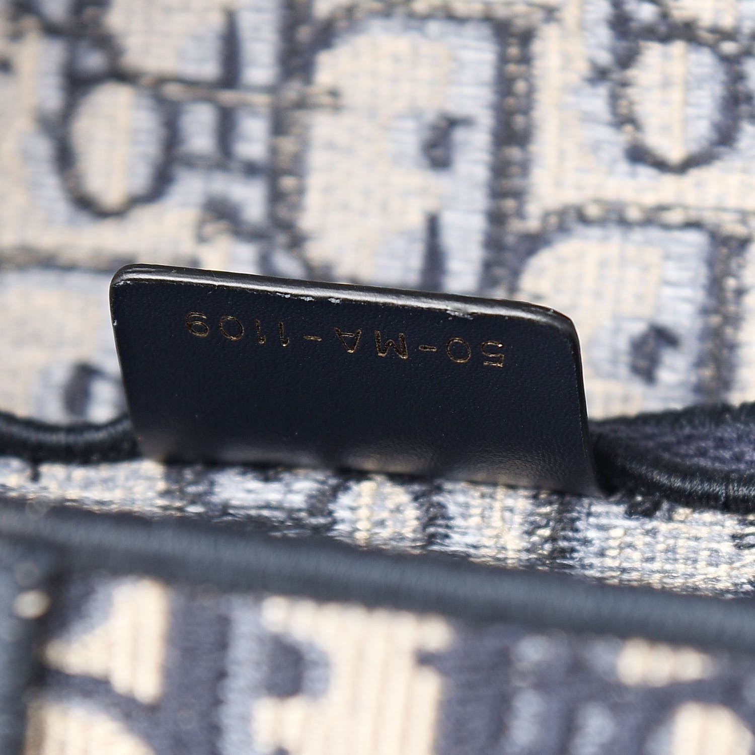 Christian Dior Oblique Saddle Bag Blue 7 of 10