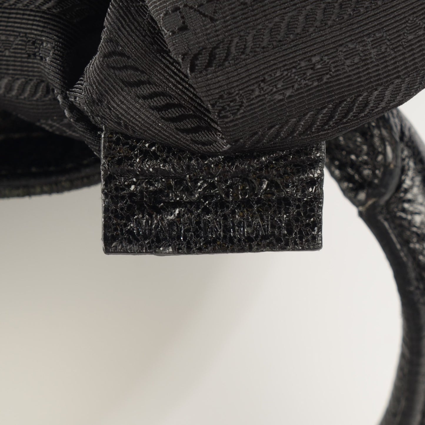 Tessuto Nylon Quilted Tote Nero Black
