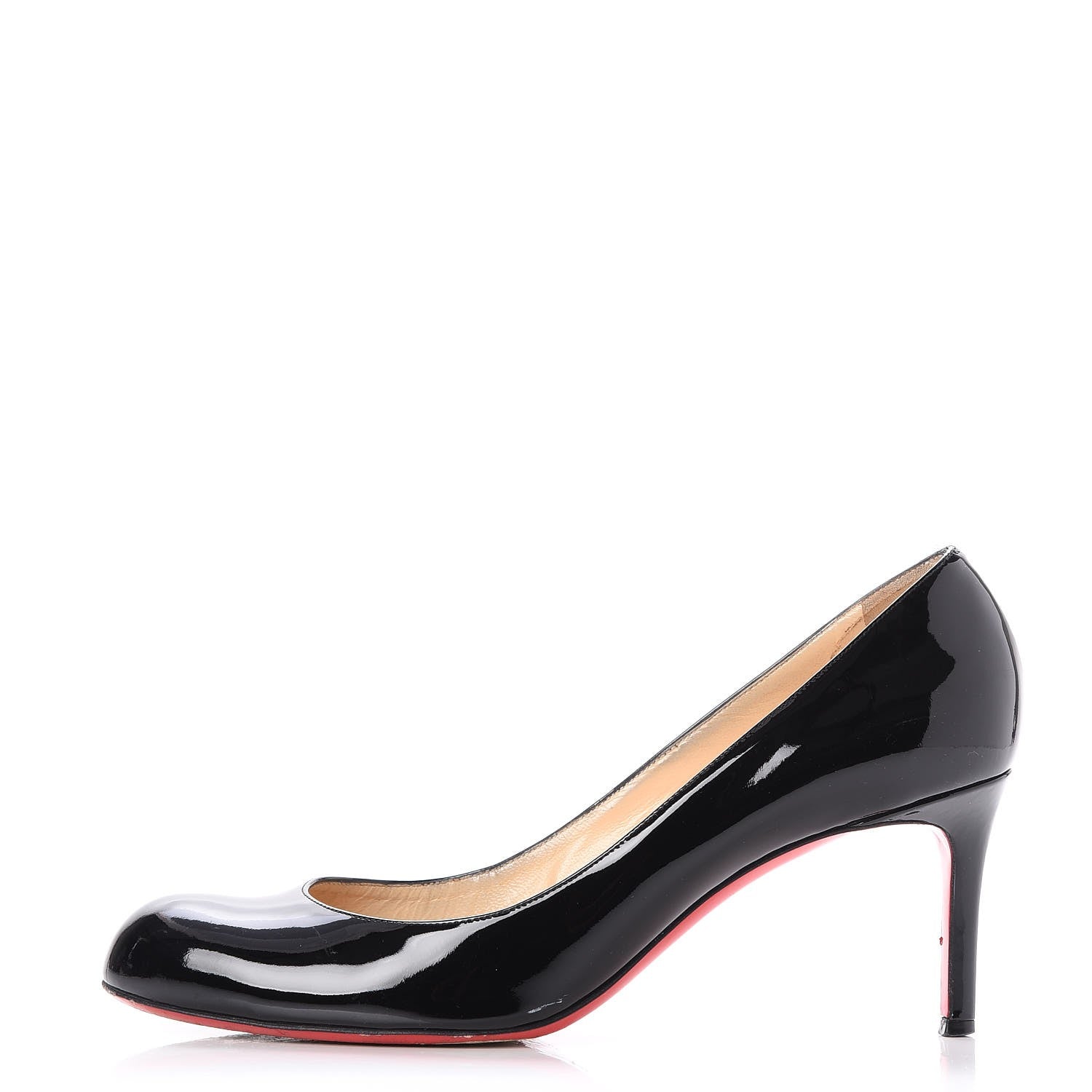 Christian Louboutin Patent Calfskin Simple 85 Pumps 41 Black 1 of 11