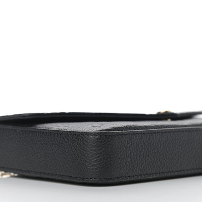 Louis Vuitton Empreinte Pochette Felicie Chain Wallet Black 7 of 8