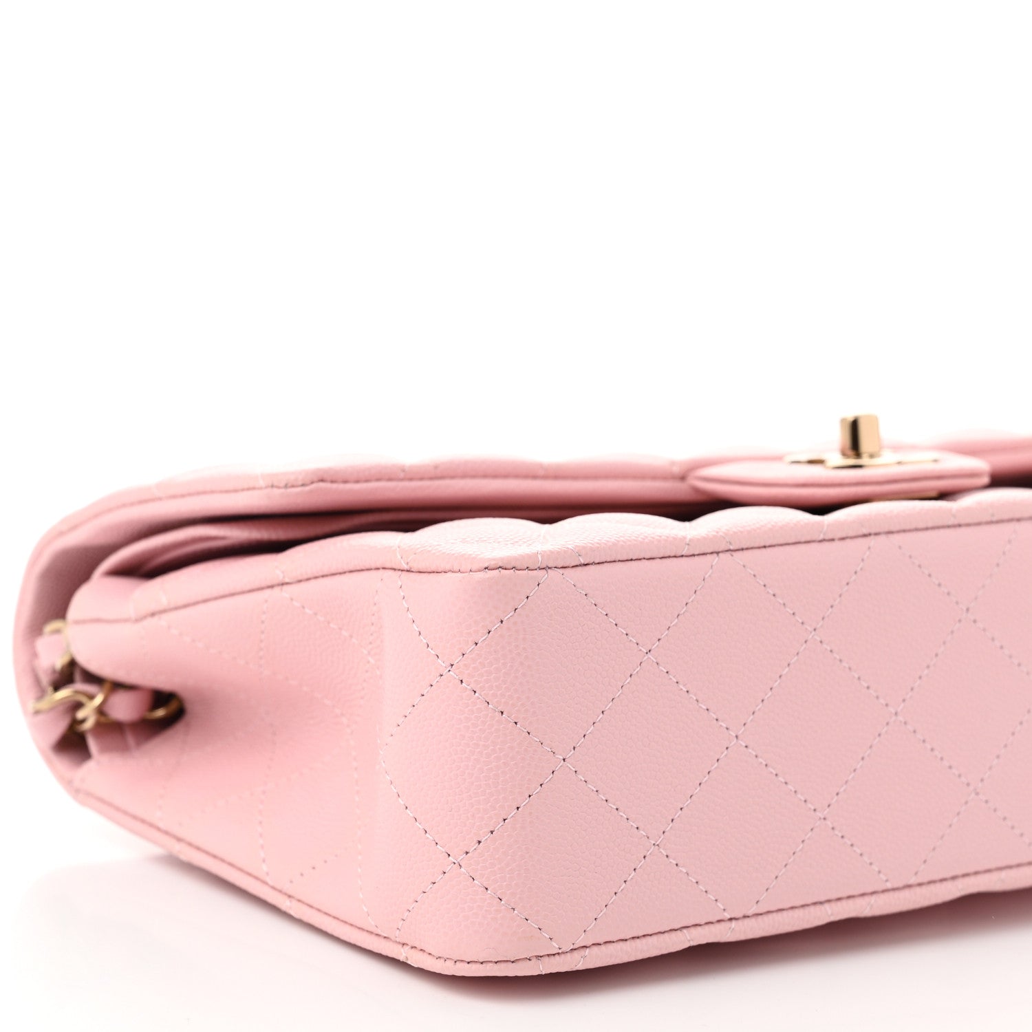 Chanel Caviar Quilted Medium Double Flap Light Pink 9 of 11