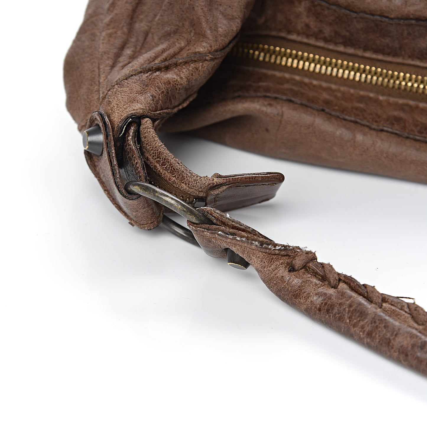 Agneau Classic Hardware Day Hobo Sienna