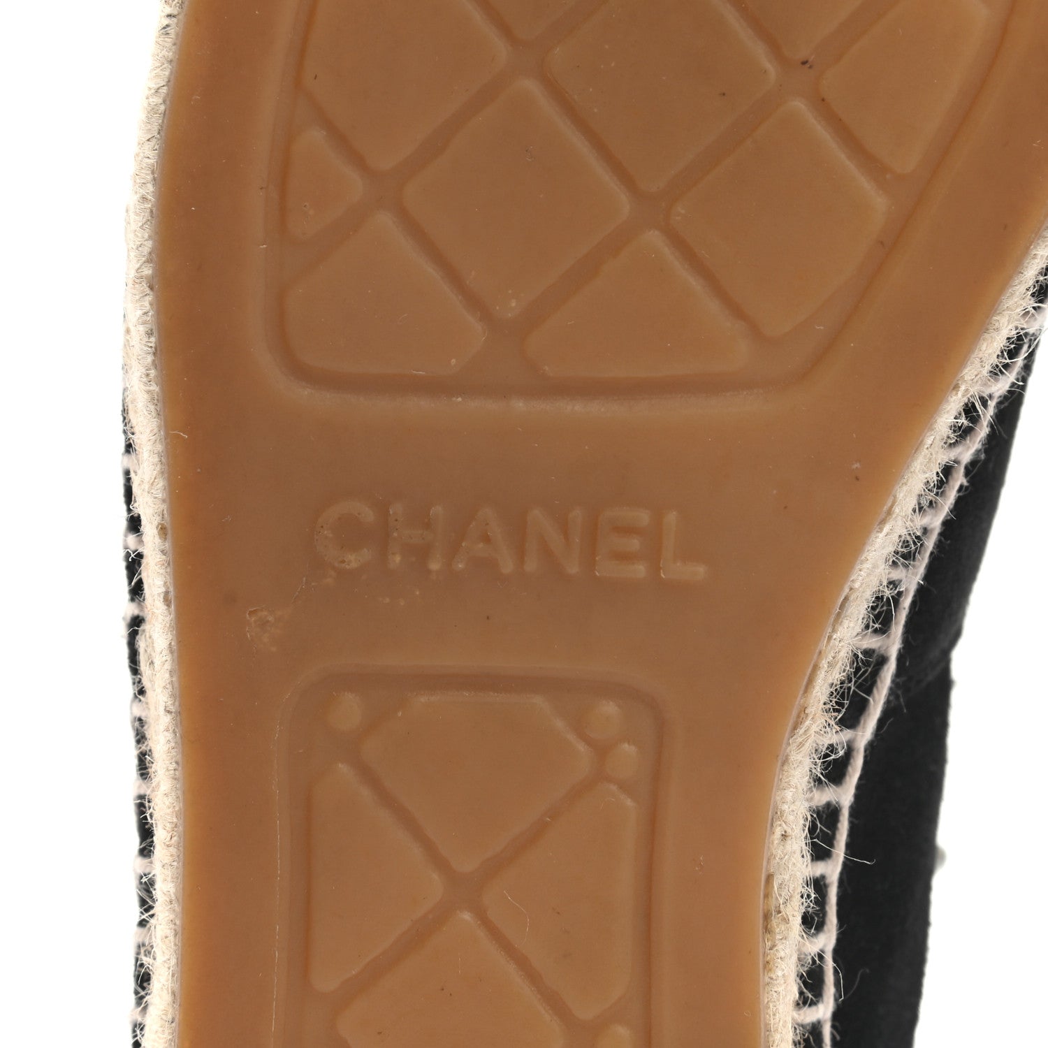 Chanel Suede Pearl CC Espadrilles 40 Black 7 of 9