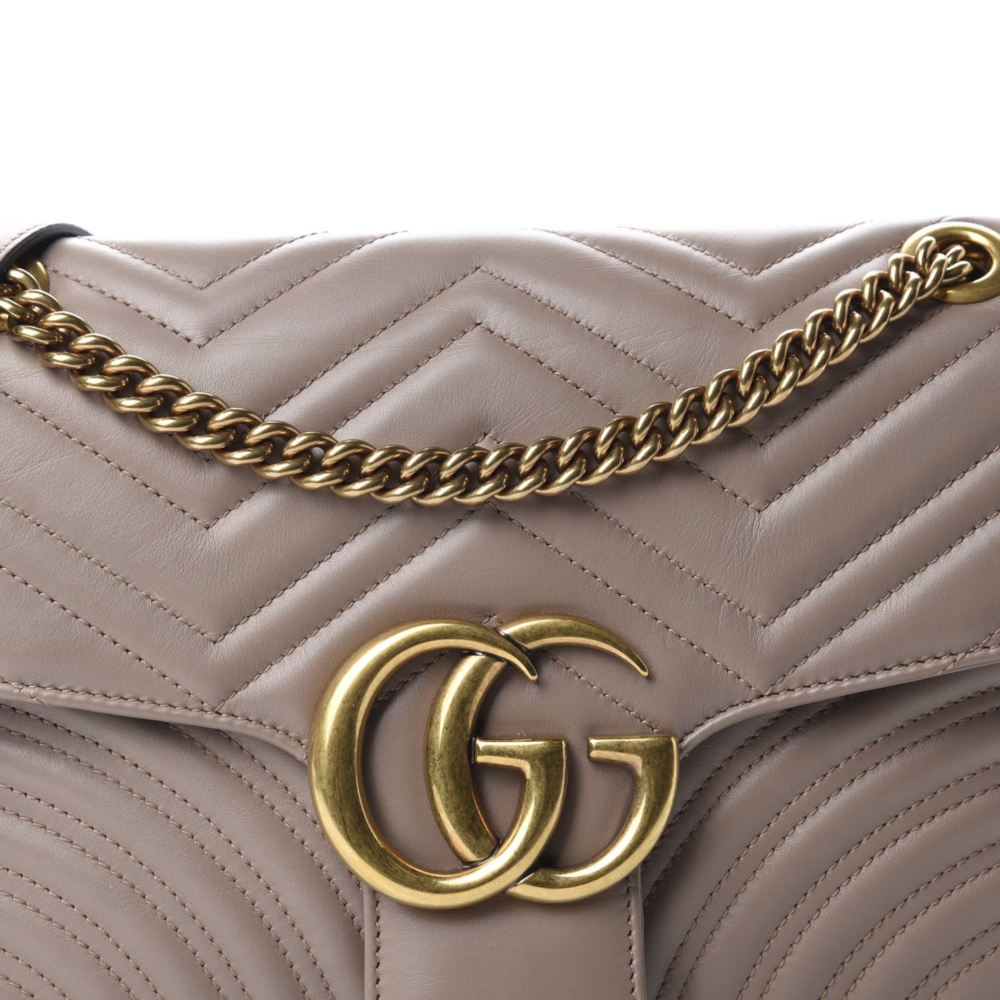 Calfskin Matelasse Medium GG Marmont Shoulder Bag Porcelain Rose