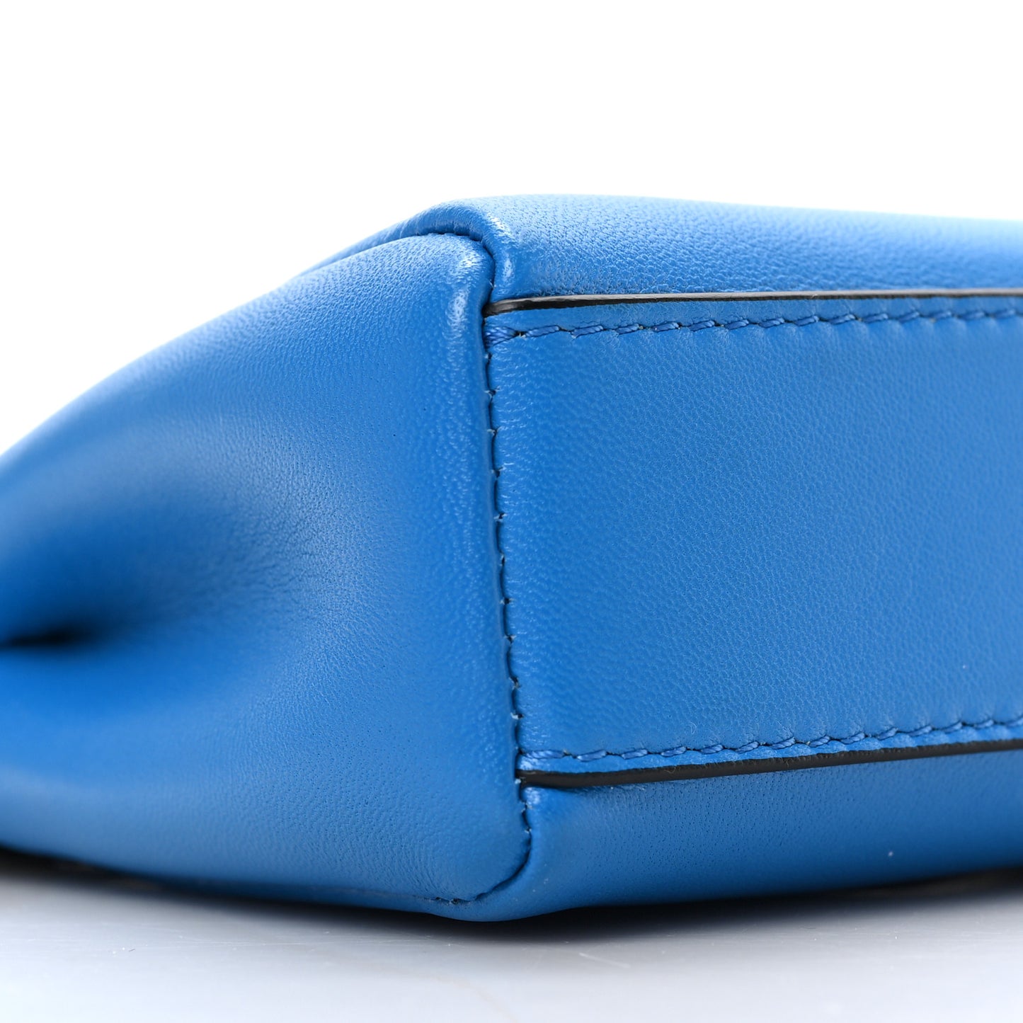 Shiny Nappa Micro Peekaboo Iconic Satchel Blue Royal