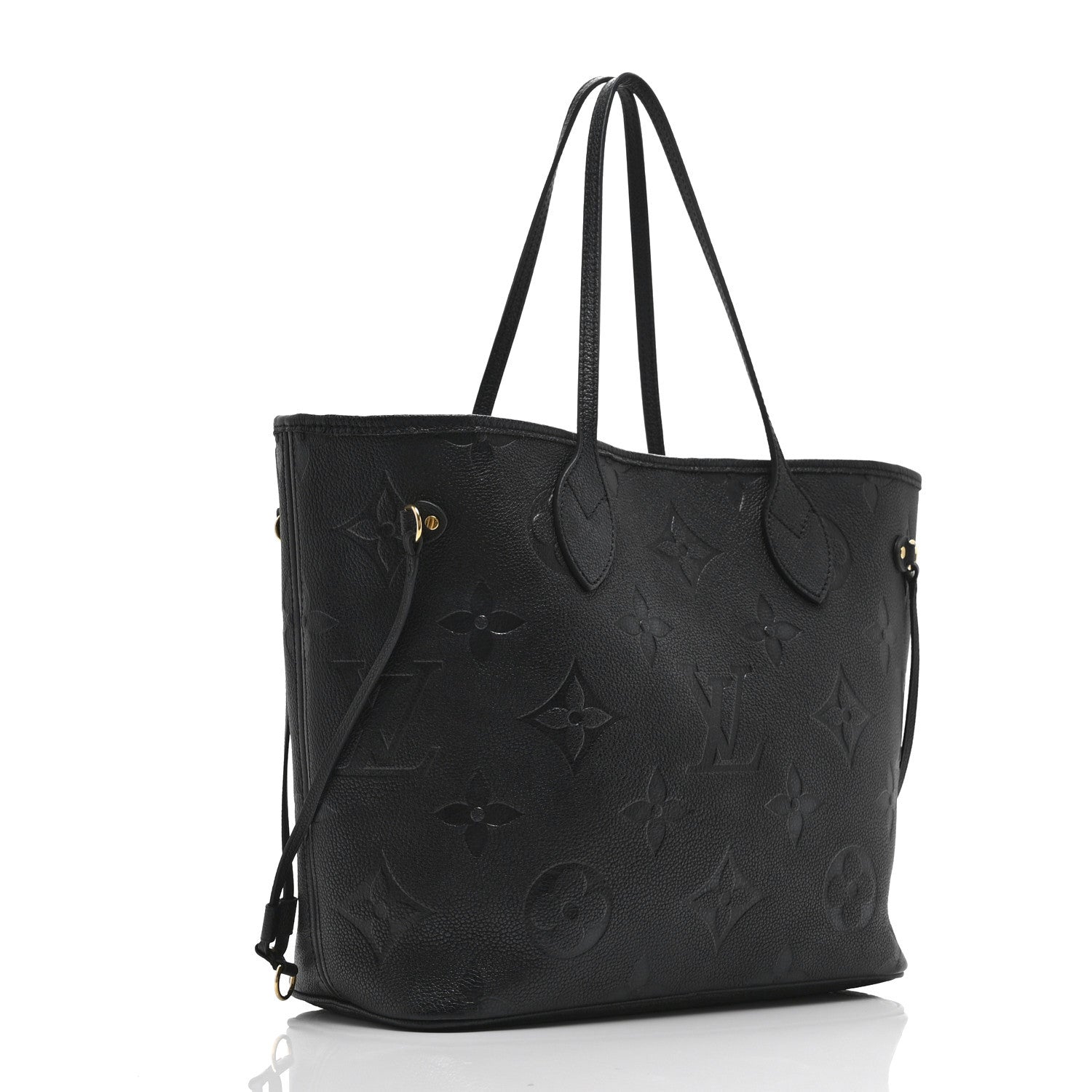 Louis Vuitton Empreinte Monogram Giant Neverfull MM Black 3 of 9
