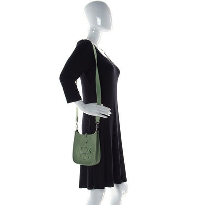 Hermes Taurillon Maurice Evelyne TPM Vert Criquet 2 of 11