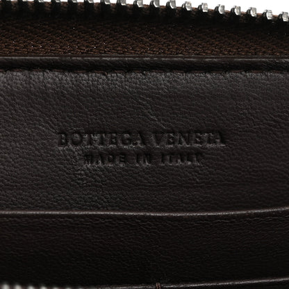 Bottega Veneta Nappa Intrecciato Zip Around Wallet Brown 6 of 9