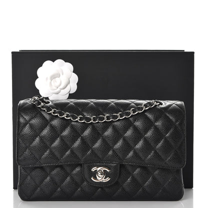 Chanel Caviar Quilted Medium Double Flap Black 9 of 9