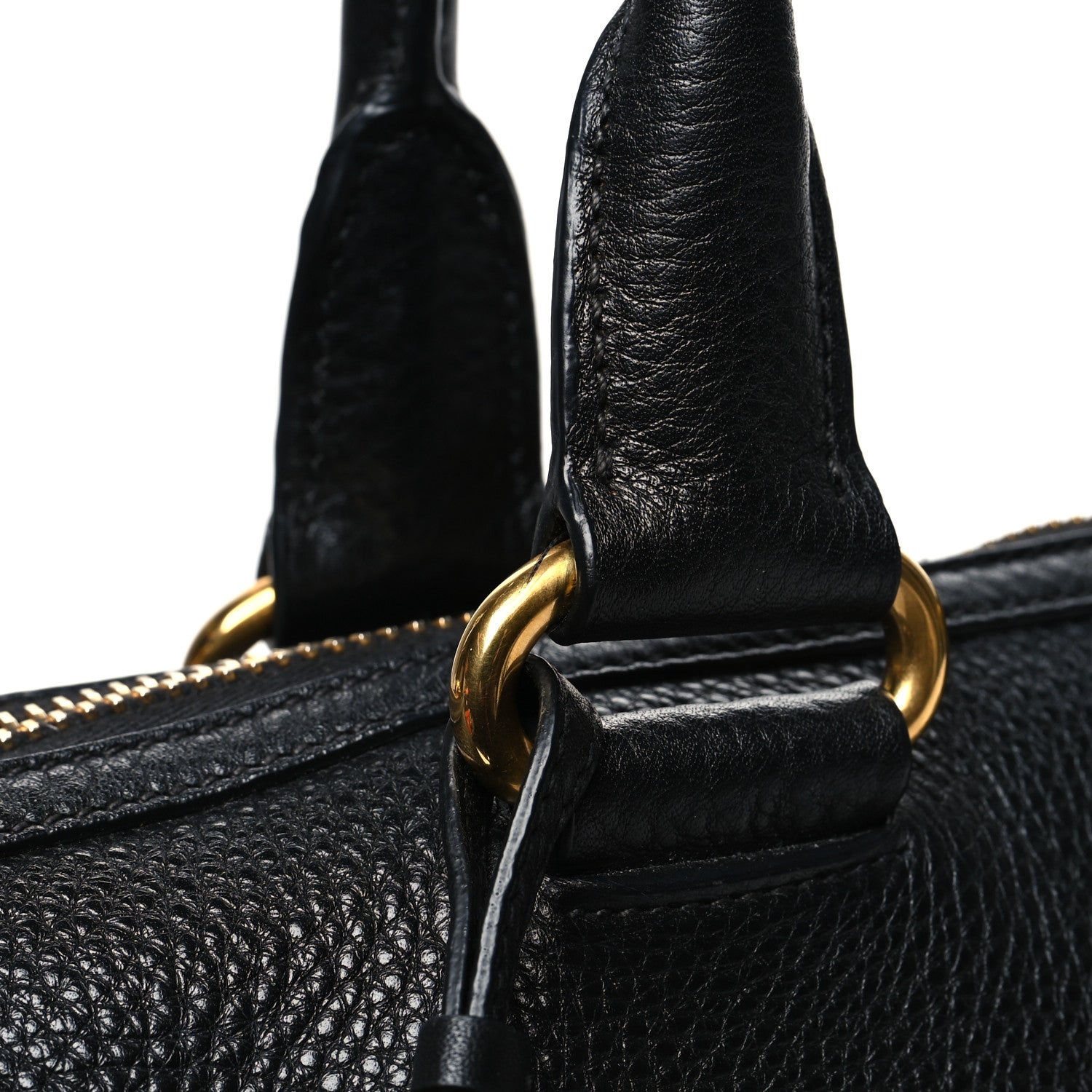 Prada Vitello Daino Shopping Satchel Black 12 of 14