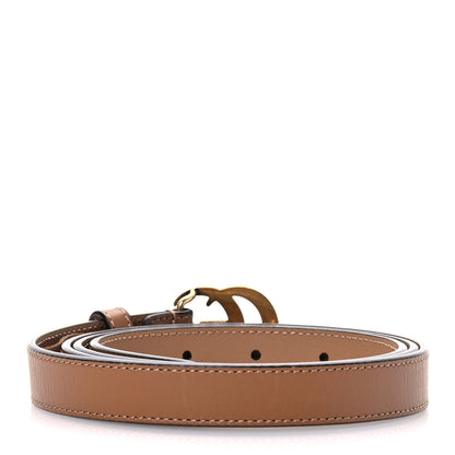Gucci Moon Calfskin Double G 20mm Belt 110 44 Natural Tan 2 of 5