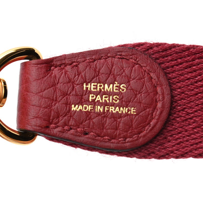 Hermes Taurillon Clemence Evelyne TPM Rouge Grenat 7 of 7