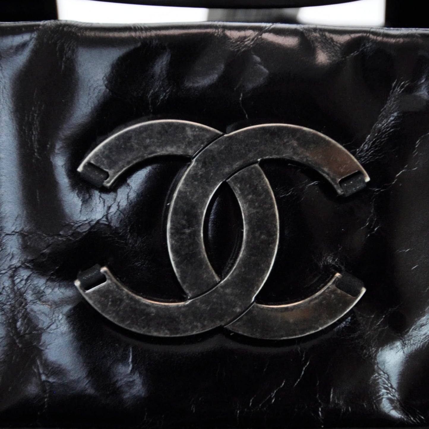 Leather Large In The Mix Tote Black