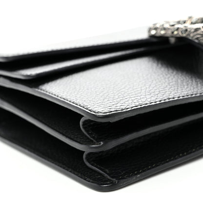 Gucci Pebbled Calfskin Small Dionysus Shoulder Bag Black 9 of 10