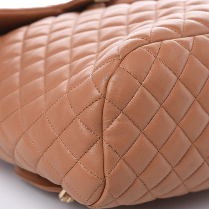 Chanel Lambskin Quilted Large Urban Spirit Backpack Dark Beige 8 of 12