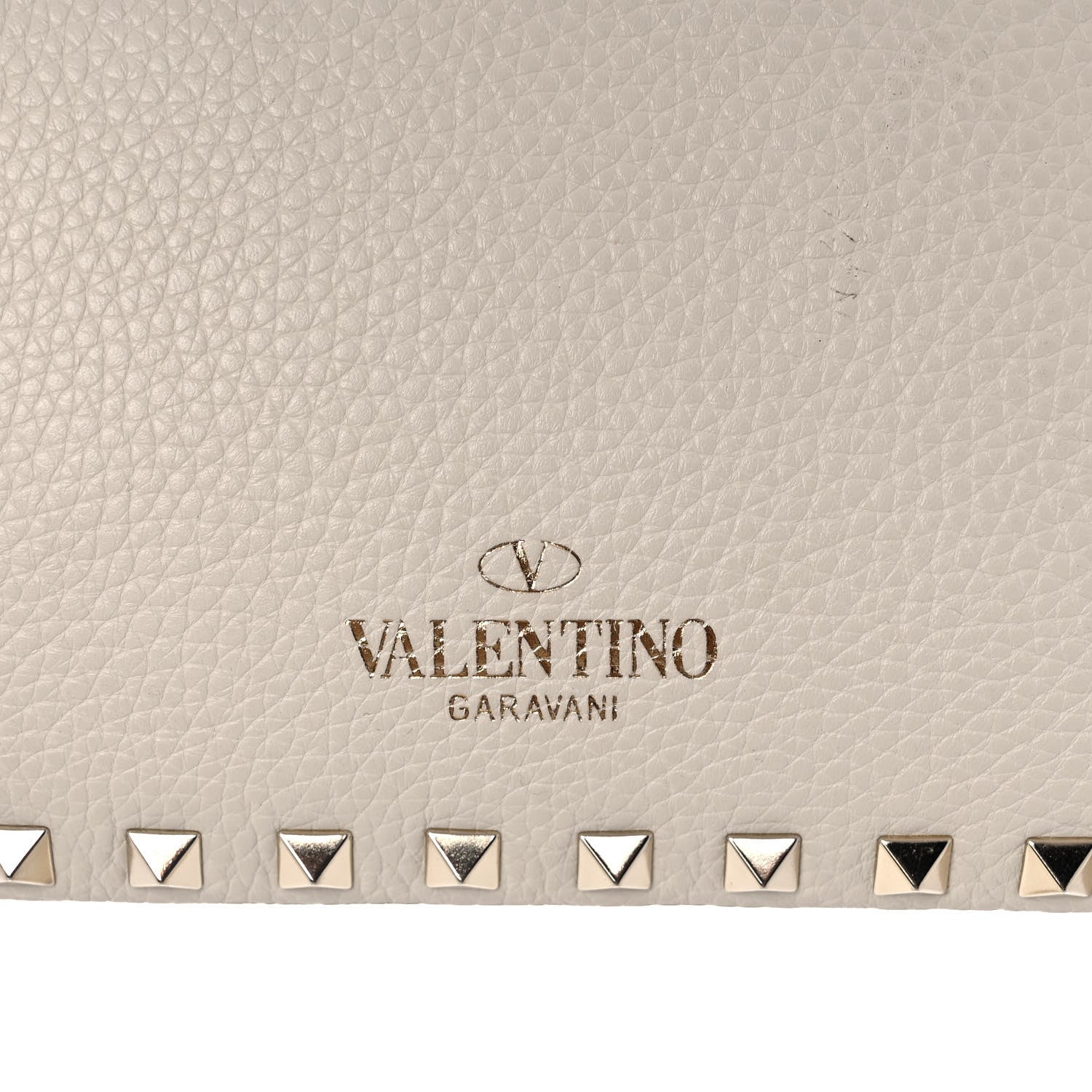Valentino Garavani Pebbled Calfskin Mini Rockstud Flip-Lock Messenger Bag Light Ivory 7 of 13