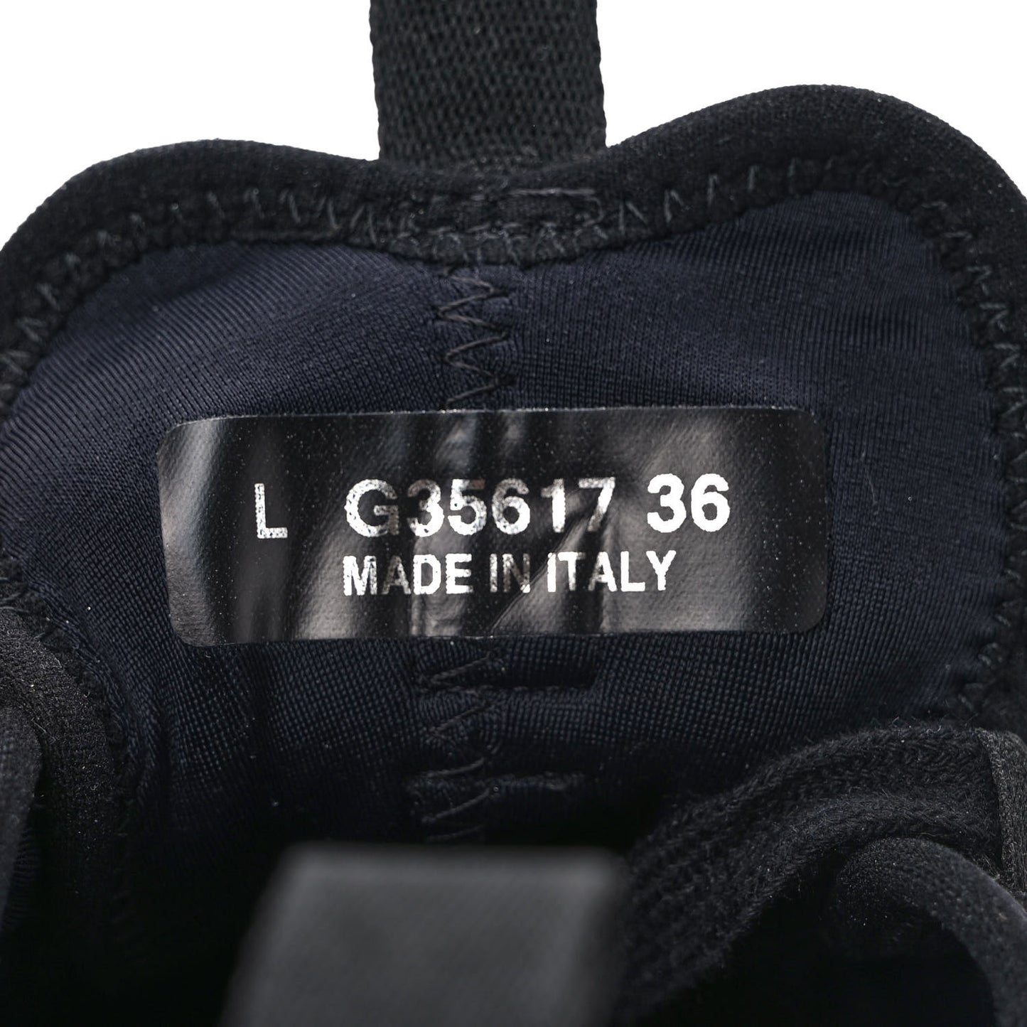 Velvet Calfskin Mixed Fibers CC Sneakers 36 Black