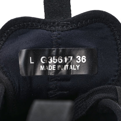 Chanel Velvet Calfskin Mixed Fibers CC Sneakers 36 Black 9 of 9