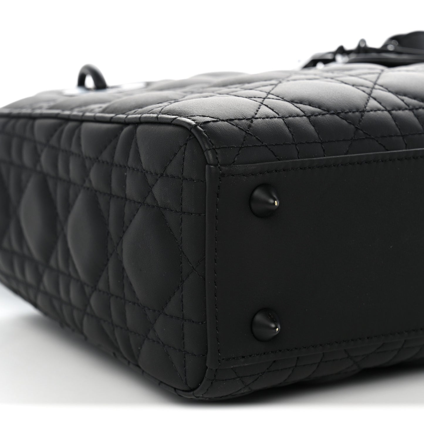 Ultra Matte Calfskin Cannage Small My ABCDior Lady Dior  Black